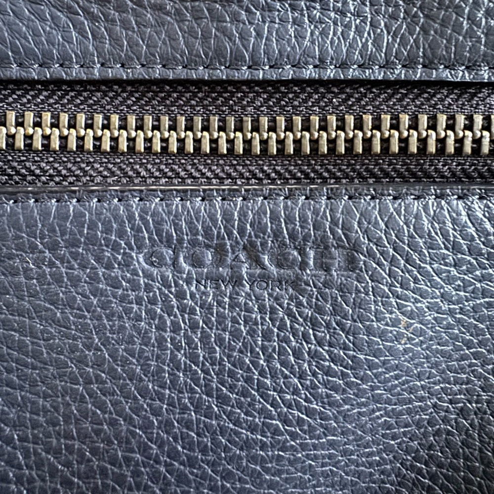 Coach Charcoal Leather Crossbody Bag
